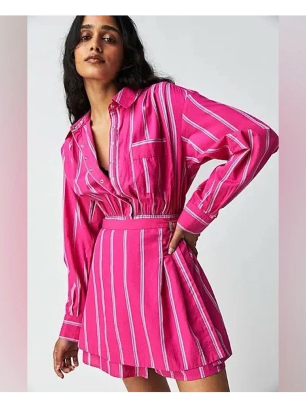 Free People High Vibrations Mini Dress